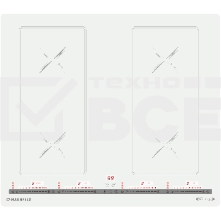 Индукционная варочная панель Maunfeld CVI594SB2BGA Inverter  бежевый
