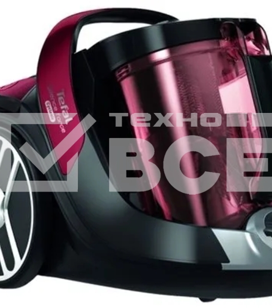 Пылесос Tefal TW7253EA красный/черный, 550 Вт, уборка сухая, пылесборник контейнер, 2.5 л