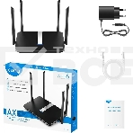 Роутер беспроводной Cudy X6 AX1800 10/100/1000BASE-TX черный, фото3