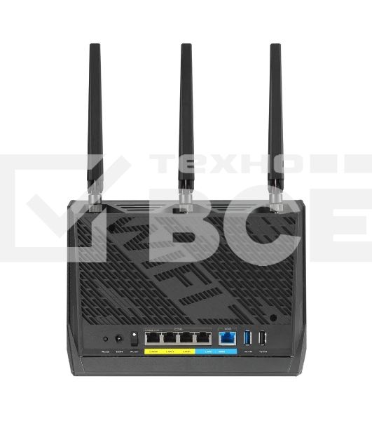 Маршрутизатор ASUS RT-BE86U, черный/красный, 90IG08W0-MO9A0V