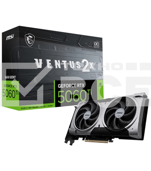 Видеокарта MSI RTX5060Ti 16G VENTUS 2X PLUS PCIE16 RTX5060TI 16GB