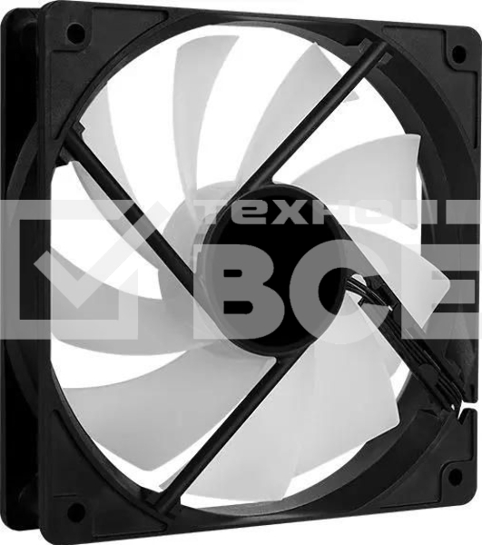 Вентилятор для корпуса Aerocool / Formula Frost 12 PWM FRGB черный, 120 мм, 1500 об/мин, 27.5 дБ, 4 pin
