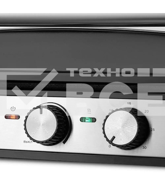 Электрогриль Kitfort КТ-3601 2000Вт серебристый/черный