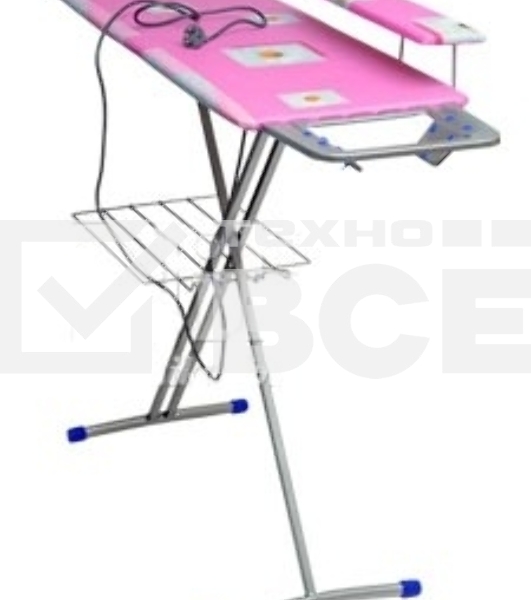 Доска гладильная НИКА 3+, фанера, европодставка под утюг (полимер) с термосиликоном, 122/34,5