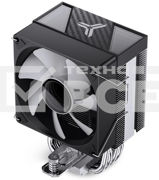 Кулер для процессора JONSBO CR-1400 V2 ARGb (180W, 4-pin PWM, 133мм, Al/Cu, 4x6мм, ARGb, 1x92мм, 38.2CFM, 33.8dBA, 2200RPM, S: 1700/1200/115X, AM4/AM5 черный)