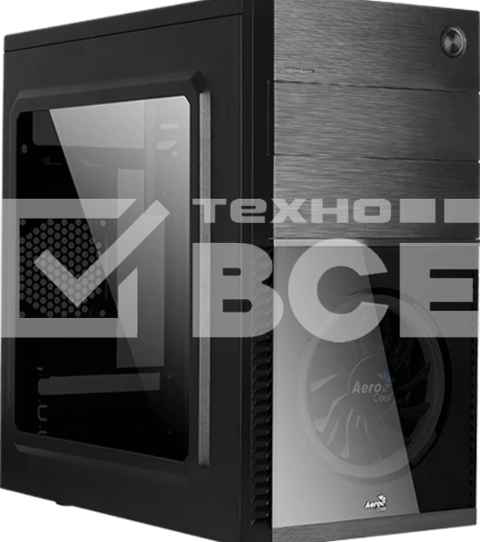 Компьютерный корпус Aerocool/Formula Cs-105 Blue (mATX, без БП, 1x USB3.0, 1x USB2.0, 1x 12cm blue LED front fan)