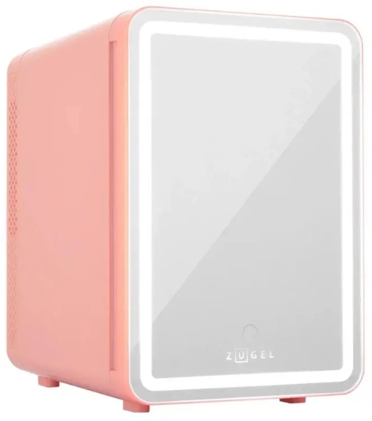 Холодильник для косметики ZÜGEL ZCR10 розовый однокамерный 10л