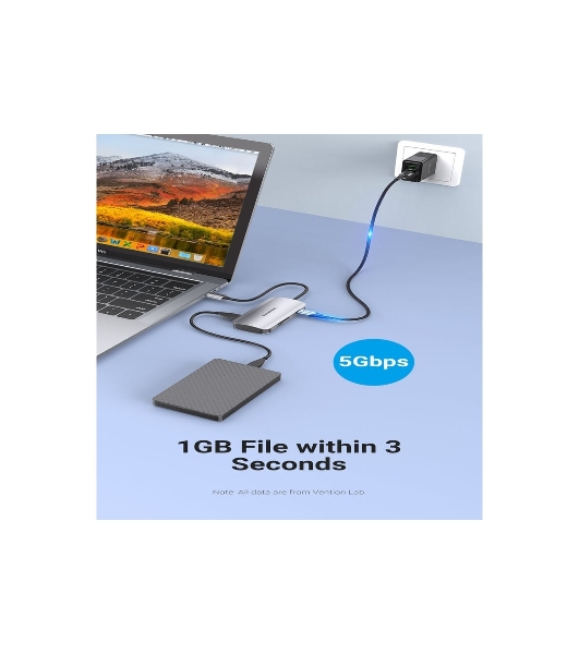 USB-концентратор Vention TNHHB, USB Type-C, USB/SD/TF/PD, USB Type-C