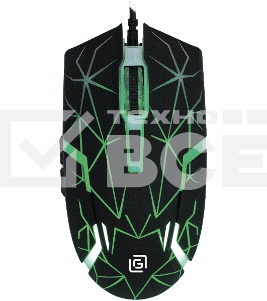 Мышь проводная Oklick 701G черный, 3600 dpi, USB, кнопки - 6
