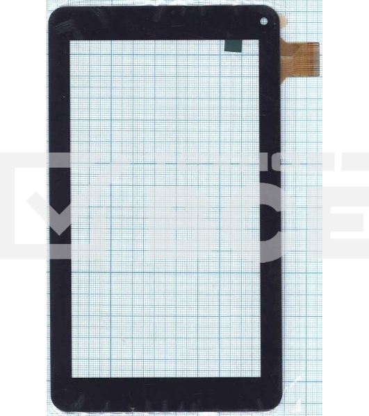 Сенсорное стекло (тачскрин) GF7033A2-PG, черное