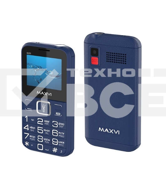 Мобильный телефон Maxvi B200 синий