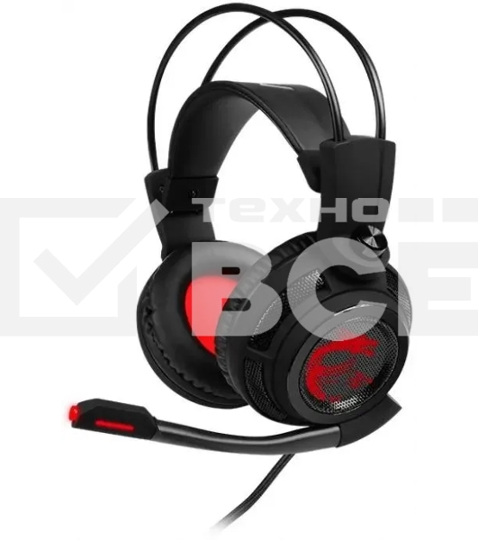 Наушники с микрофоном MSI DS502 черный 2м накладные USB оголовье (S37-0400120-SV1)