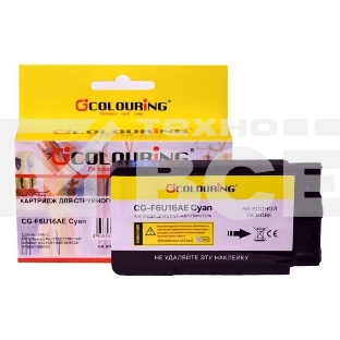 Струйный картридж Colouring CG-F6U16AE (№953XL) с чернилами на пигментной основе Cyan для принтеров HP OfficeJet Pro 7720/7730/7740/8210/8218/8710/8715/8720/8725/8728/8730/8740