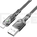 Кабель Hoco U120 iP USB (m)-Lightning (m) 1.2м черный коробка, фото2