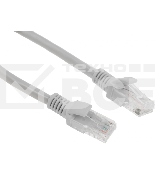 Патч-корд Premier PP6U-0.25M 10000Гбит/с UTP 4 пары cat.6 CCA molded 0.25м серый RJ-45 (m)-RJ-45 (m)