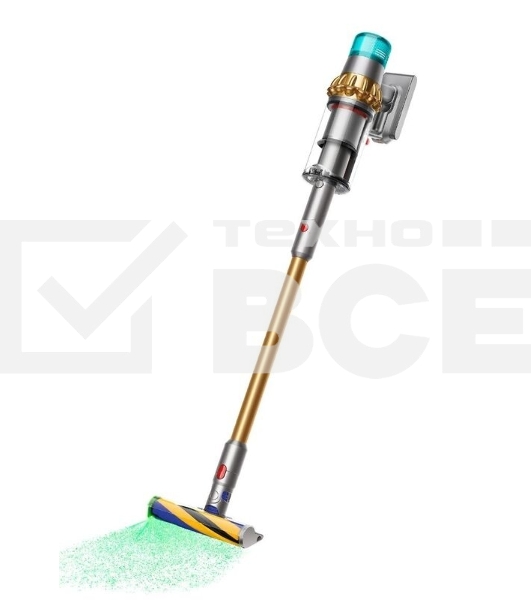 Пылесос вертикальный/ручной Dyson SV47 V15 DT золотистый, питание от аккумулятора, 240 Вт, уборка сухая, пылесборник 0.77 л, работа от АКБ max 60 мин