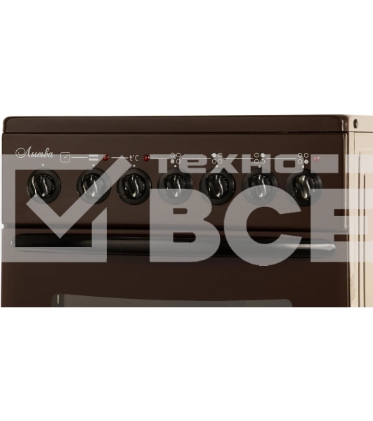 Электрическая плита Лысьва EF4005MK00 коричневый стеклокерамика (без крышки)