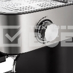 Кофеварка рожковая Redmond RCM-M1513 серебристый/черный, исп. кофе - молотый, 1.5 л, 1050 Вт, 15 бар, фото3