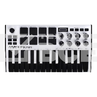 Клавиатура MIDI AKAI [MPK Mini MK3 White] 25 мини клавиш, 8 пэдов, 8 энкодеров, цвет белый