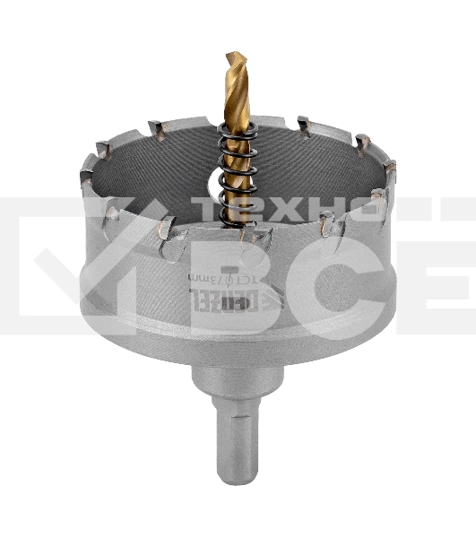 Коронка по металлу Denzel твердосплавная, 73 мм