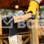 Топор Denzel 600 г, кованый, буковое топорище, фото8