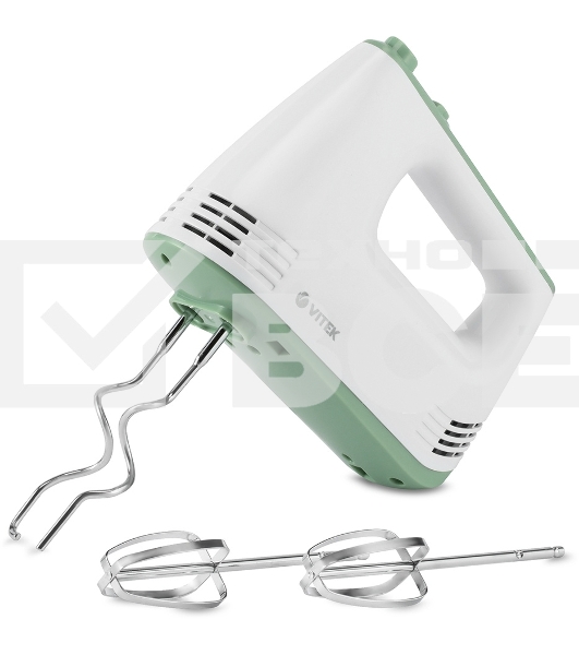 Миксер Vitek VT-1405 (MC) белый/зеленый