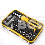 Набор прецизионных отвертокDeli DL3565 65 предметов Материал бит Cr-v. Пластиковый кейс., фото6