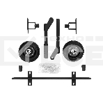 Транспортировочный комплект (колеса и ручки) для генераторов Denzel PS-25, PS-28, PS-33, PS-33E, фото 1