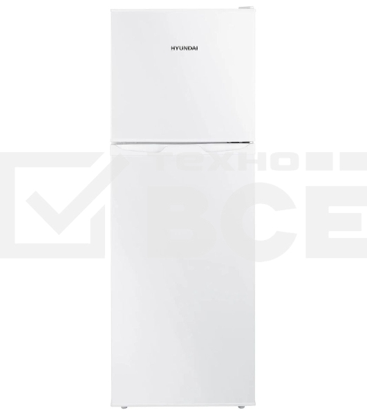 Холодильник Hyundai CT1551WT белый двухкамерный 98/33л морозилка сверху