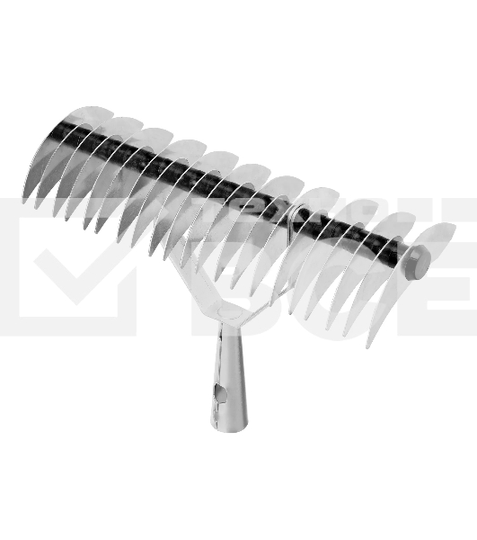 Грабли Palisad BASE двусторонние аэраторные, стальные, зубъя 11/21шт, 340 мм, без черенка