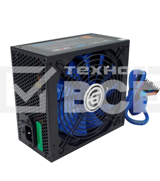 Блок питания Ginzzu MC600, 600Вт, 80 PLUS Bronze, 140мм, модульный, черный