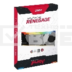 Оперативная память Kingston Fury Renegade, DDR4, 64GB (2x32GB), 3600MHz, CL18, радиатор, RGB, чёрный/серебристый, фото2