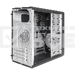 Компьютерный корпус Minitower ExeGate mEVO-7803 (mATX, без БП, 2*USB+1*USB3.0, HD аудио, черный, 2 вент. 12см с RGB подсветкой), фото2