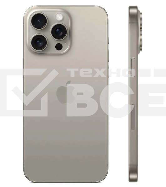 Смартфон Apple iPhone 15 Pro Max A3108 8Gb, 1Tb, Natural Titanium