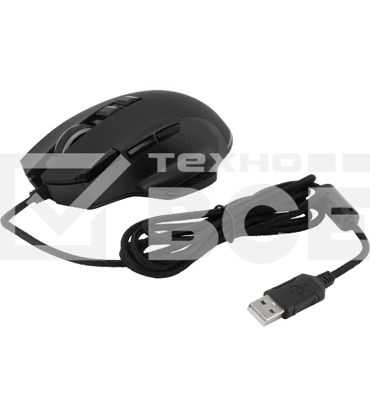 Мышь проводная Acer OMW180 черный, 6400 dpi, USB, кнопки - 9