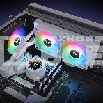 Система водяного охлаждения Thermaltake TH240 V2 Snow ARGB Soc-AM5/AM4/1200/1700/1851 белый 4-pin 25.8dB Al+Cu Ret (CL-W364-PL12SW-A), фото3