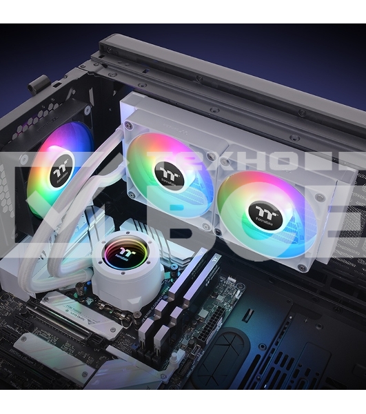 Система водяного охлаждения Thermaltake TH240 V2 Snow ARGB Soc-AM5/AM4/1200/1700/1851 белый 4-pin 25.8dB Al+Cu Ret (CL-W364-PL12SW-A)