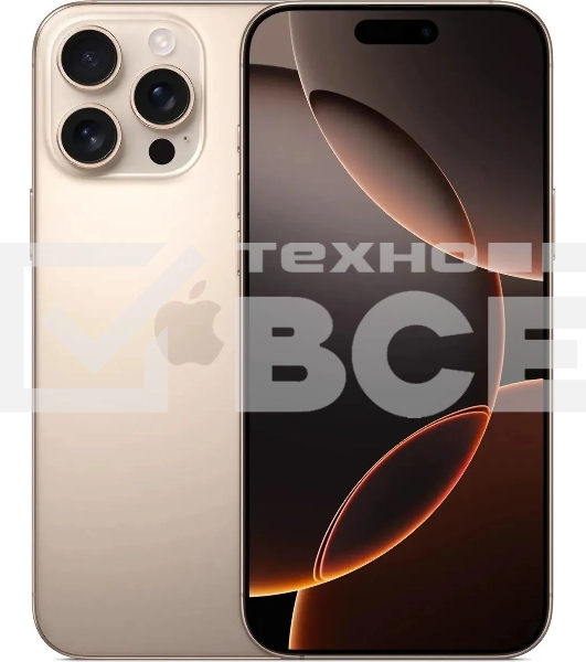 Смартфон Apple iPhone 16 Pro Max, 8/256Gb, бежевый титан