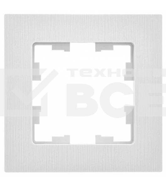 Рамка 1-местная IEK BRITE РУ-1-Бр DECOR рифленый белый
