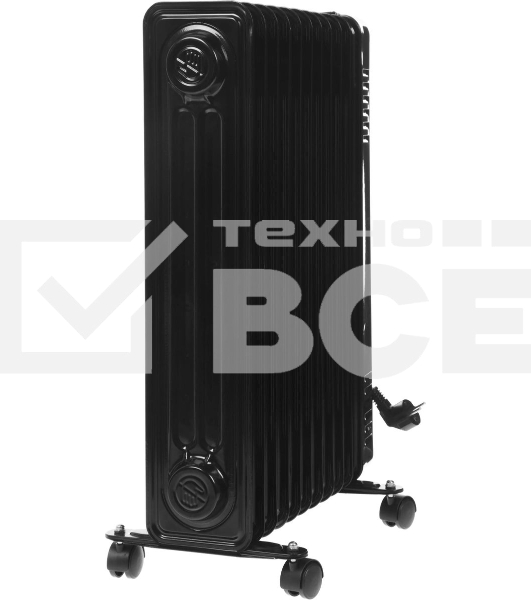 Масляный обогреватель Centek CT-6202 (11 секций) черный, 2500 Вт, 25 м2, термостат