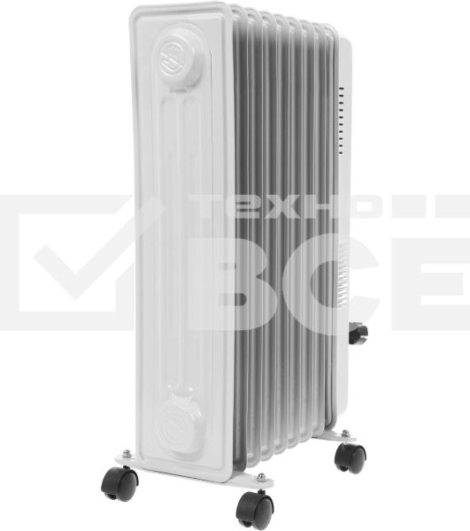 Масляный обогреватель Centek CT-6203-9 (9 секций) белый, 2400 Вт, 20 м2, 3 режима, термостат