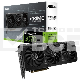 Видеокарта ASUS PRIME-RTX5070-12G, 12 GB GDDR7, 192 bit, 3xDP, HDMI, GPU 2165 MHz