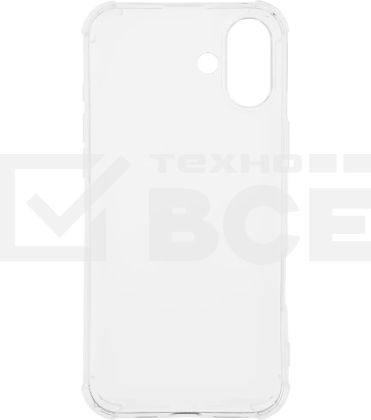 Чехол (клип-кейс) BoraSCO для Apple iPhone 16 Plus Bumper Case прозрачный (73520)