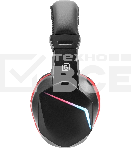 Наушники с микрофоном Оклик HS-L335G черный 2.2м мониторные USB оголовье (1972582)