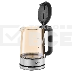 Чайник электрический Korting KWK 0903 G объем 1.7 л, материал: стекло, механическое управление, фильтр от накипи, 5 температурных режимов, автоотключение, поддержание температуры, фото 1