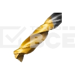 Сверло спиральное по металлу Denzel 9 x 125мм, Р6М5, Golden Tip, многогранная заточка, фото8