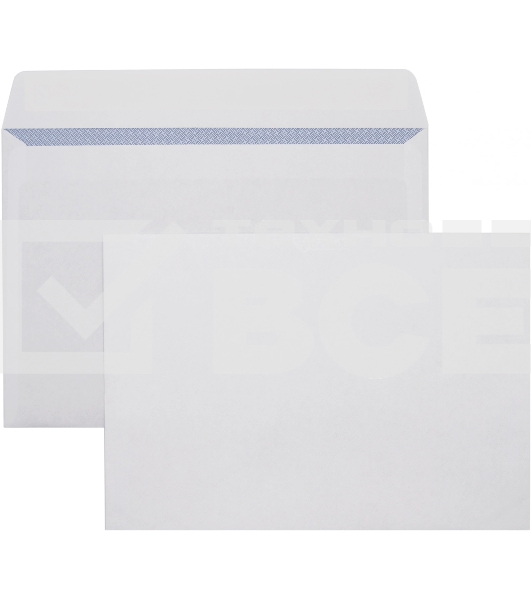 Конверт Silwerhof Eco С50.10.50 C5 162x229мм белый, силиконовая лента 80г/м2 (упаковка: 50шт)