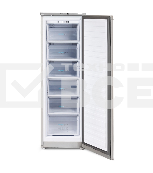 Морозильная камера Бирюса M416 металлик, 175л, 6 ящиков