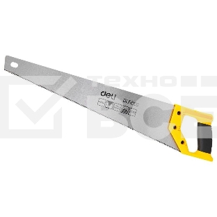 Ножовка по дереву Deli DL6850 500мм Материал: 65Mn. Термообработанная поверхность. Зубья пилы: 7 TPI. Шлифовка зубов с 2-х сторон. Литая ручка из двухкомпонентного противоударного пластика.
