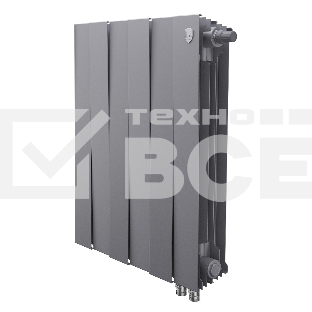 Радиатор биметаллический Royal Thermo PianoForte 500 Серебристый VR80 - 6 секц.